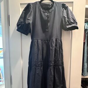 English Factory Midnight Blue Midi dress